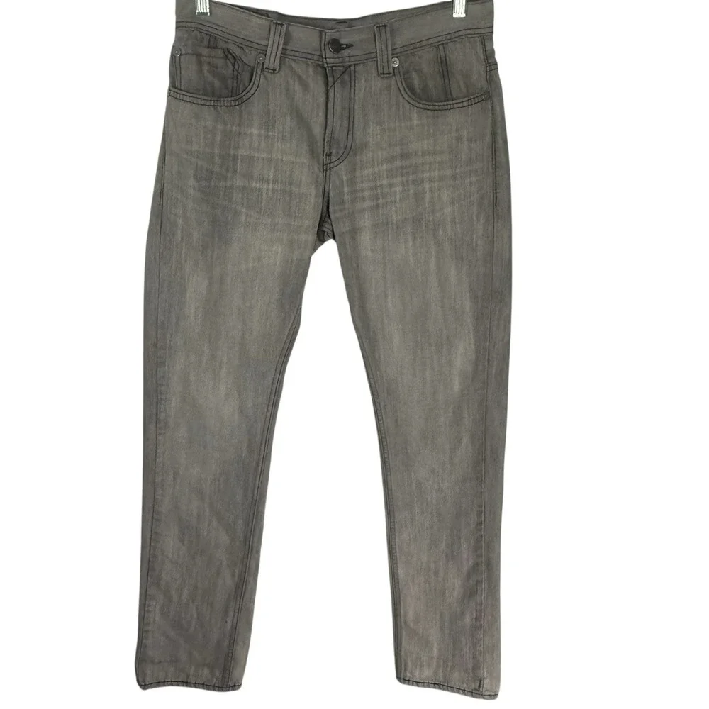 Levi's 511 Jeans Men 32x32 Gray Zipper Back Pocket Utility Skinny Fit Streetwear